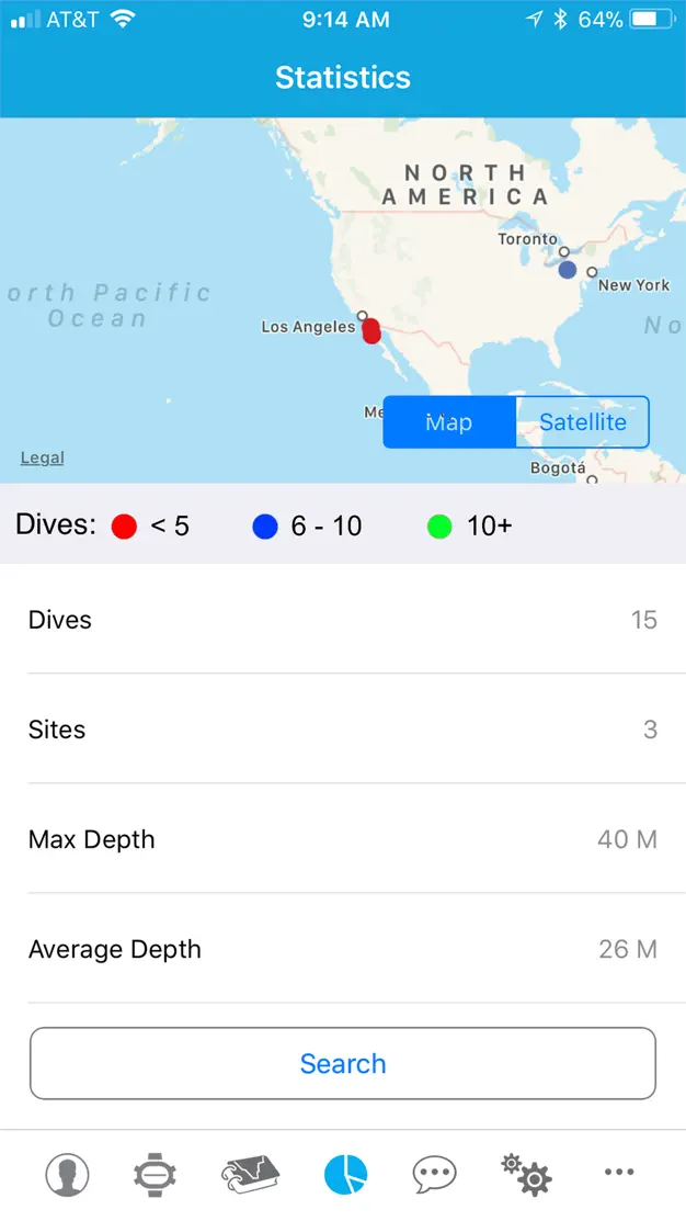 DiverLog+ computer settings
