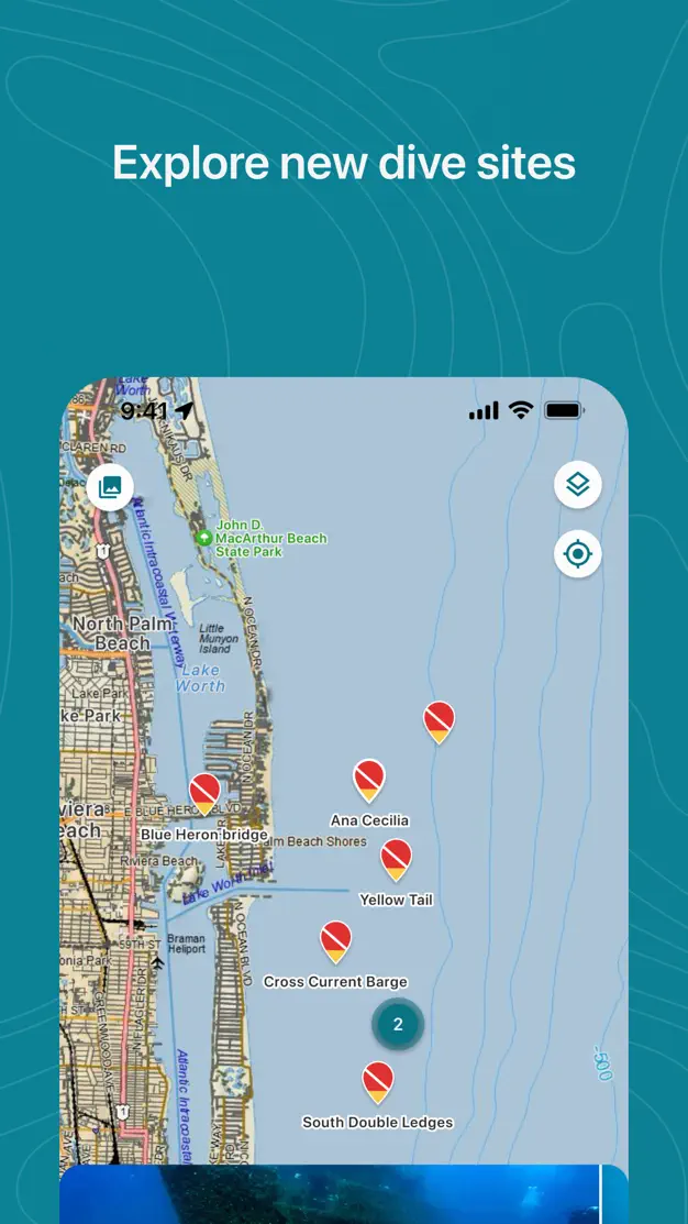 Garmin Dive map