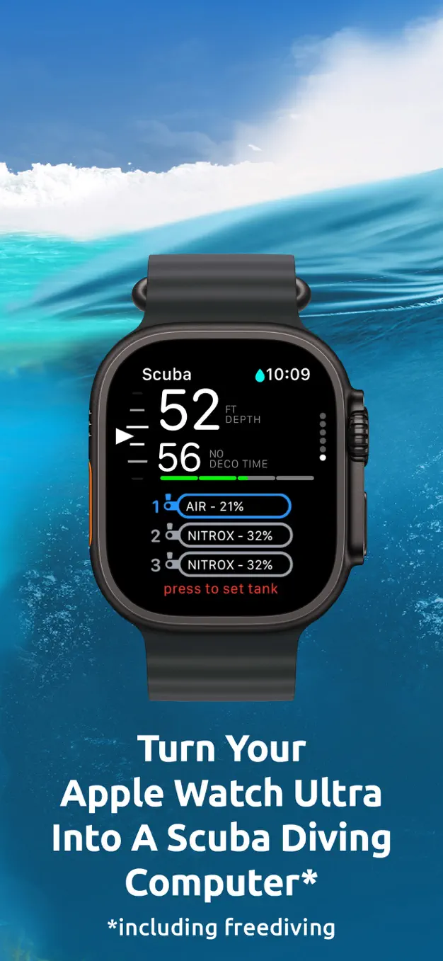 Oceanic+ underwater display